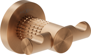 Mexen Triv doppelter Handtuchhaken, gebürstetes Kupfer - 70A33012-65