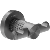 Mexen Triv doppelter Handtuchhaken, gebürstetes Gun Grey - 70A33012-66