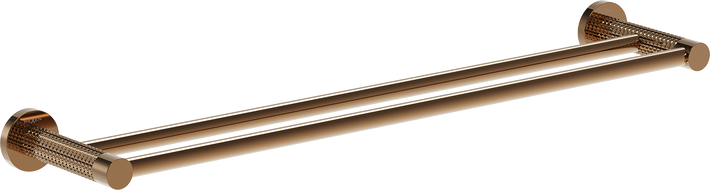 Mexen Triv doppelter Handtuchhalter, Roségold - 70A33047-60