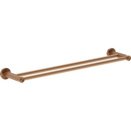 Mexen Triv doppelter Handtuchhalter, gebürstetes Kupfer - 70A33047-65