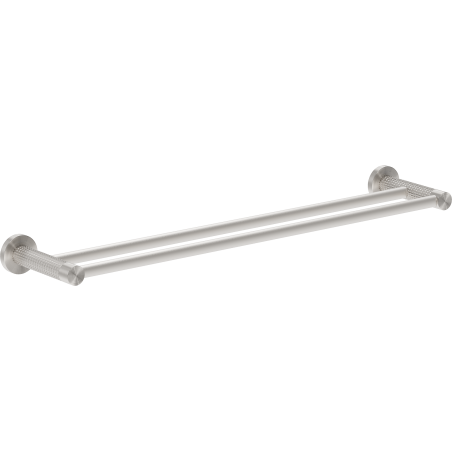 Mexen Triv doppelter Handtuchhalter, gebürsteter Nickel - 70A33047-97