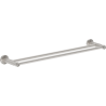Mexen Triv doppelter Handtuchhalter, gebürsteter Nickel - 70A33047-97