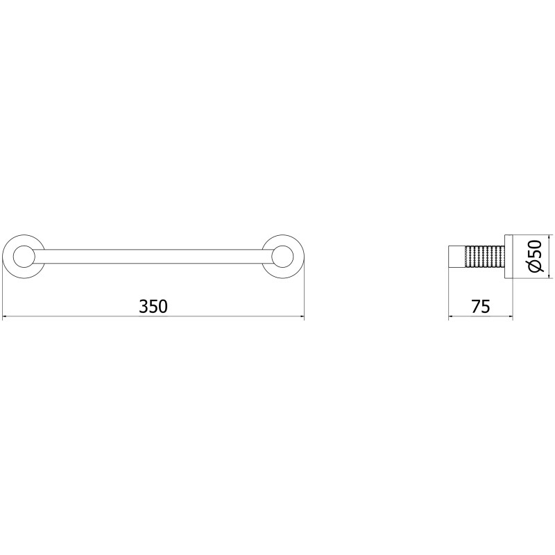 Mexen Triv Handtuchhalter, gebürstetes Gold - 70A33041-55