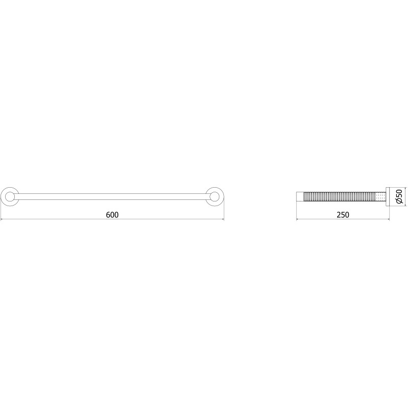 Mexen Triv Handtuchablage, gebürstetes Gun Gray - 70A33082-66