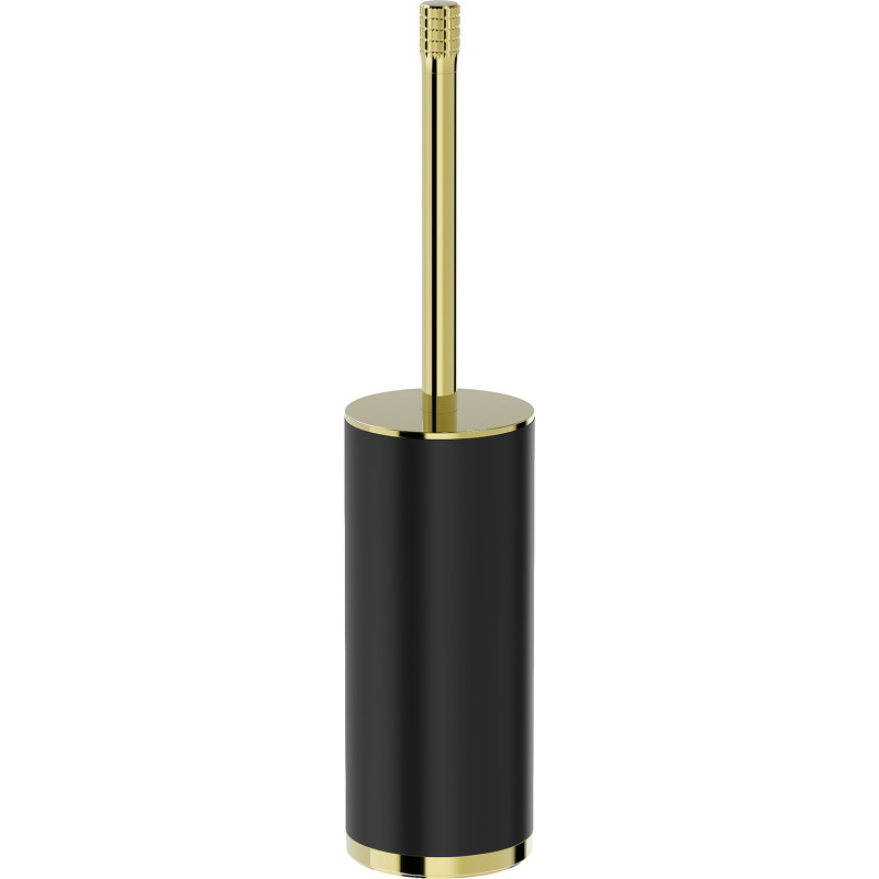 Mexen Triv stehende Toilettenbürste, schwarz/gold - 70A33073-50B