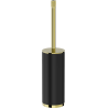 Mexen Triv stehende Toilettenbürste, schwarz/gold - 70A33073-50B