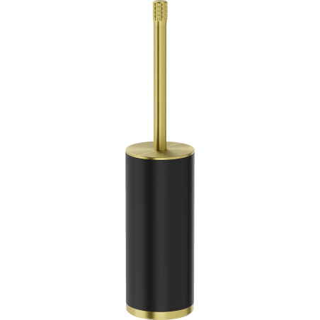 Mexen Triv stehende Toilettenbürste, schwarz/gebürstetes Gold - 70A33073-55B
