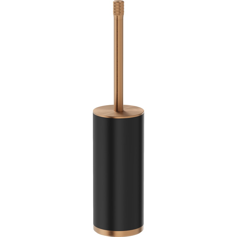 Mexen Triv stehende Toilettenbürste, schwarz/gebürstetes Kupfer - 70A33073-65B