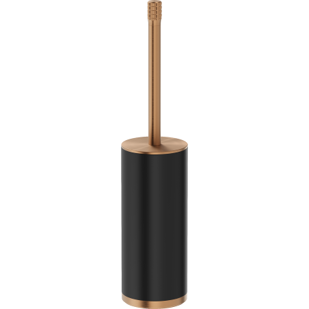 Mexen Triv stehende Toilettenbürste, schwarz/gebürstetes Kupfer - 70A33073-65B