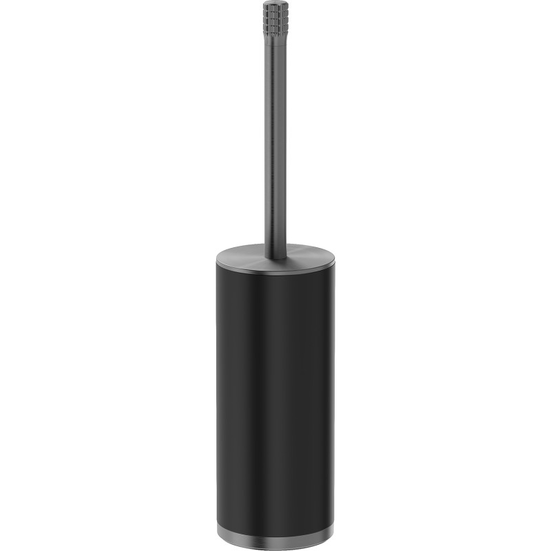 Mexen Triv stehende Toilettenbürste, schwarz/gun gray gebürstet - 70A33073-66B
