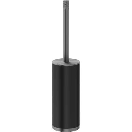 Mexen Triv stehende Toilettenbürste, schwarz/gun gray gebürstet - 70A33073-66B