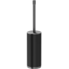 Mexen Triv stehende Toilettenbürste, schwarz/gun gray gebürstet - 70A33073-66B
