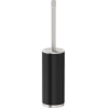 Mexen Triv stehende Toilettenbürste, schwarz/gebürstetes Nickel - 70A33073-97B