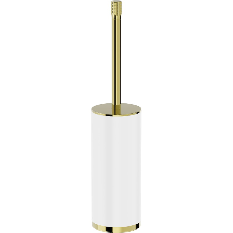 Mexen Triv stehende Toilettenbürste, weiß/gold - 70A33073-50W