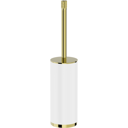 Mexen Triv stehende Toilettenbürste, weiß/gold - 70A33073-50W