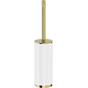 Mexen Triv stehende Toilettenbürste, weiß/gold - 70A33073-50W