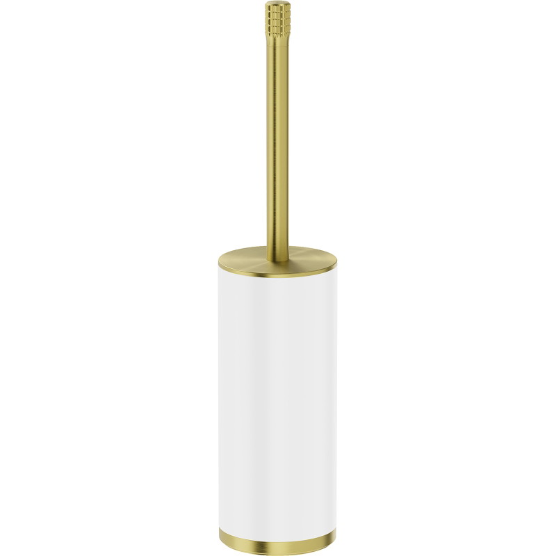 Mexen Triv stehende Toilettenbürste, weiß/gebürstetes Gold - 70A33073-55W