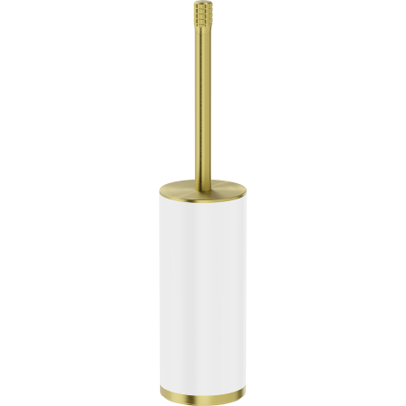 Mexen Triv stehende Toilettenbürste, weiß/gebürstetes Gold - 70A33073-55W