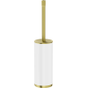 Mexen Triv stehende Toilettenbürste, weiß/gebürstetes Gold - 70A33073-55W