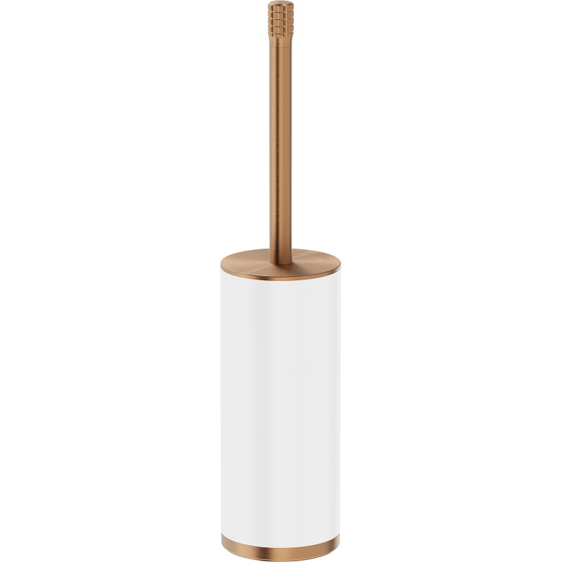Mexen Triv stehende WC-Bürste, weiß/gebürstetes Kupfer - 70A33073-65W