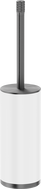 Mexen Triv stehende Toilettenbürste, weiß/gun gray gebürstet - 70A33073-66W