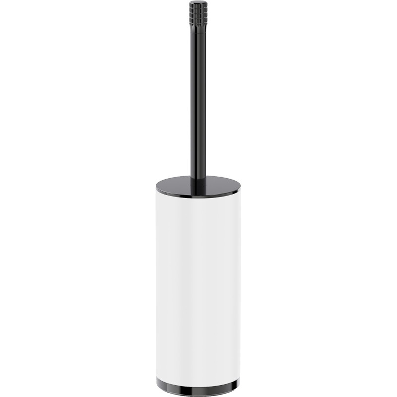Mexen Triv stehende Toilettenbürste, weiß/black chrome - 70A33073-73W