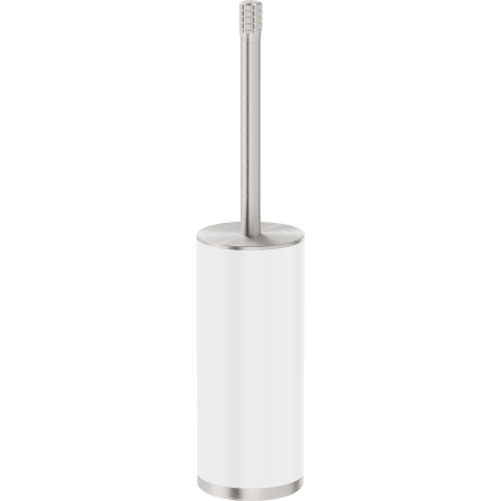 Mexen Triv stehende Toilettenbürste, weiß/gebürstetes Nickel - 70A33073-97W