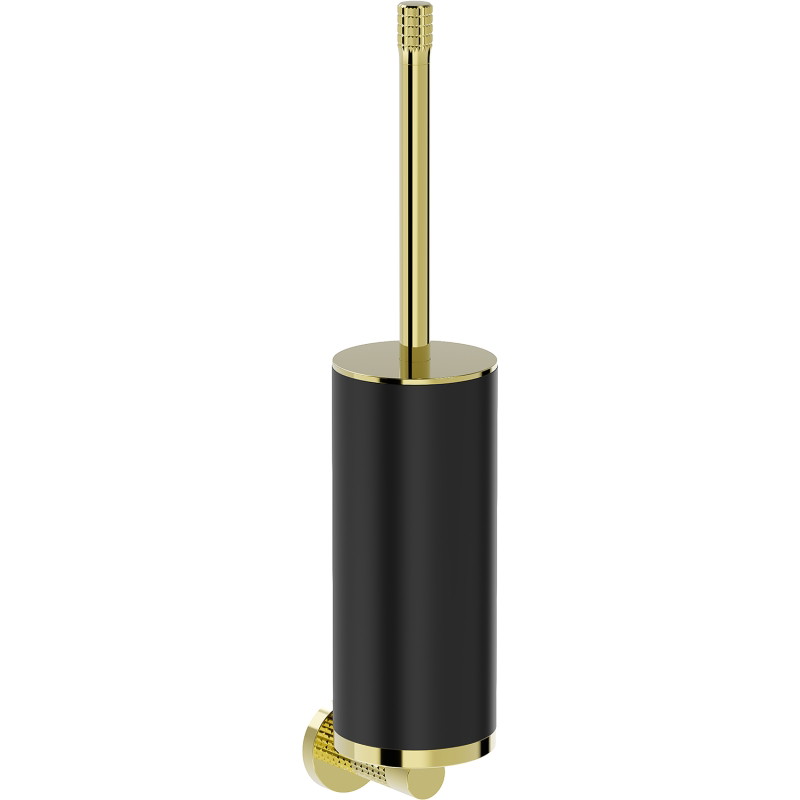 Mexen Triv Toilettenbürste, schwarz/gold - 70A33071-50B