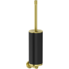Mexen Triv Toilettenbürste, schwarz/gebürstetes Gold - 70A33071-55B