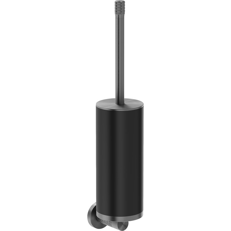 Mexen Triv Toilettenbürste, schwarz/gun gray gebürstet - 70A33071-66B