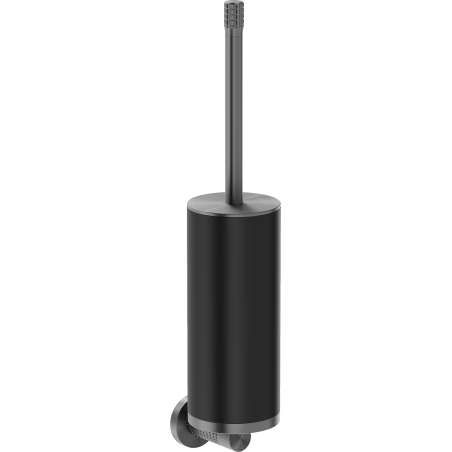 Mexen Triv Toilettenbürste, schwarz/gun gray gebürstet - 70A33071-66B