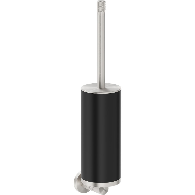 Mexen Triv Toilettenbürste, schwarz/gebürstetes Nickel - 70A33071-97B
