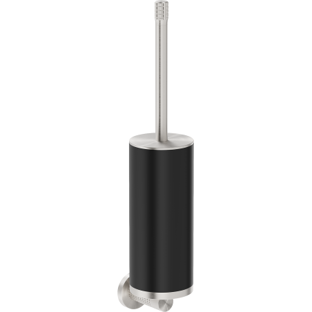 Mexen Triv Toilettenbürste, schwarz/gebürstetes Nickel - 70A33071-97B