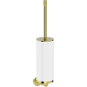 Mexen Triv Toilettenbürste, weiß/gold - 70A33071-50W