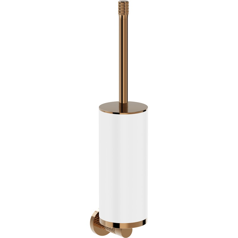Mexen Triv Toilettenbürste, weiß/roségold - 70A33071-60W