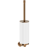 Mexen Triv Toilettenbürste, weiß/roségold - 70A33071-60W