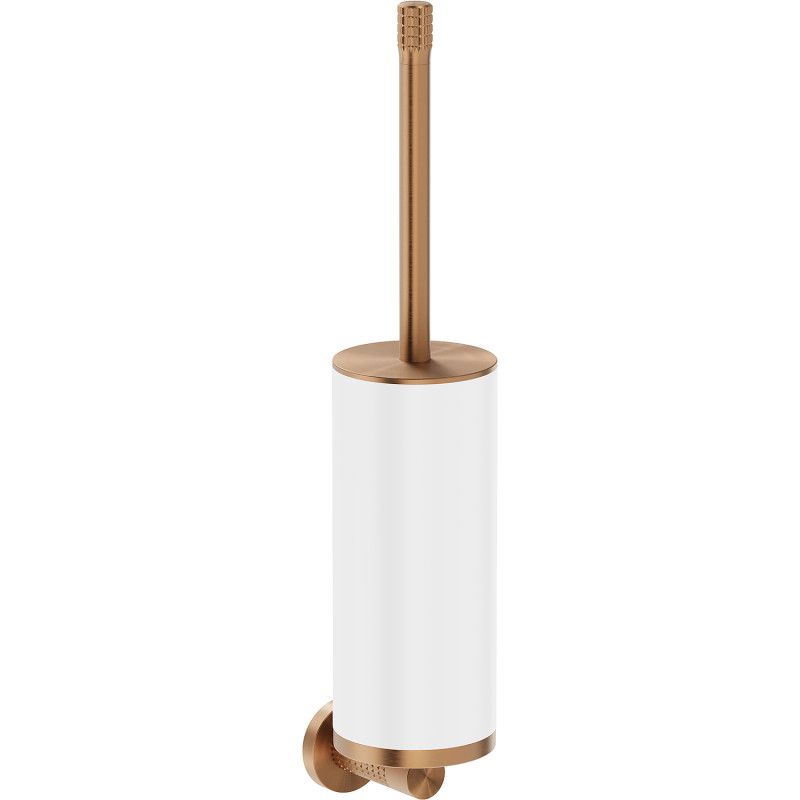 Mexen Triv Toilettenbürste, weiß/gebürstetes Kupfer - 70A33071-65W