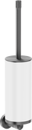 Mexen Triv Toilettenbürste, weiß/Gun Grey gebürstet - 70A33071-66W