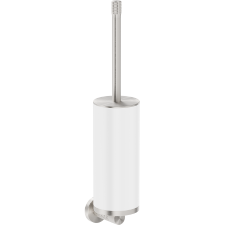Mexen Triv Toilettenbürste, weiß/gebürstetes Nickel - 70A33071-97W
