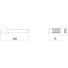 Mexen Triv Toilettenpapierhalter, Chrom - 70A33025-00
