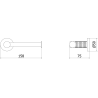 Mexen Triv Toilettenpapierhalter, weiß - 70A33025-20