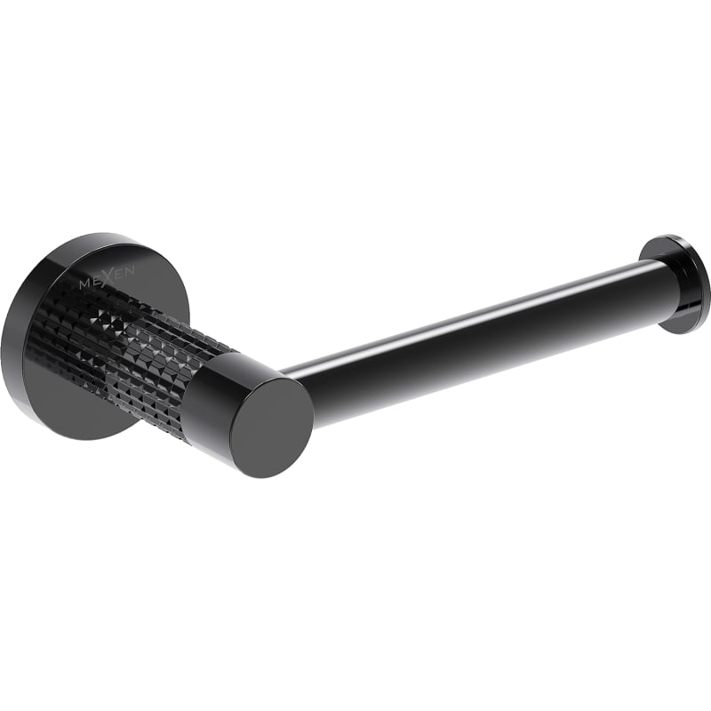 Mexen Triv Toilettenpapierhalter, Black Chrome - 70A33025-73