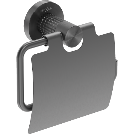 Mexen Triv Toilettenpapierhalter, gebürstetes Gun Gray - 70A33021-66