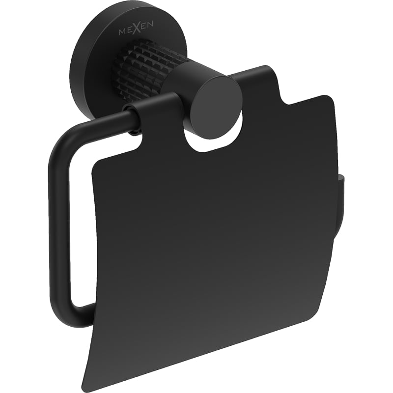 Mexen Triv Toilettenpapierhalter, schwarz - 70A33021-70