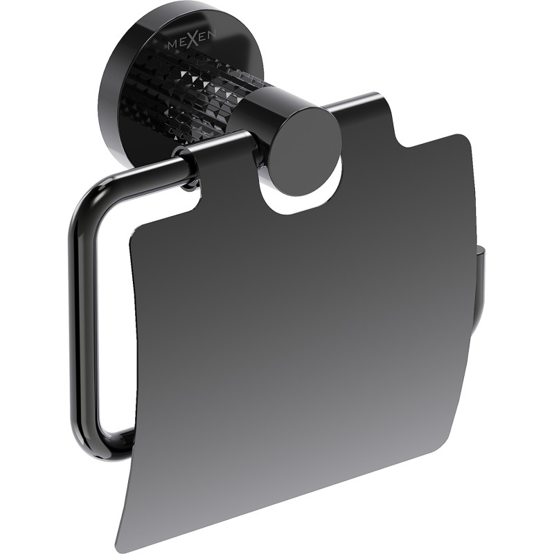 Mexen Triv Toilettenpapierhalter, schwarzes Chrom - 70A33021-73