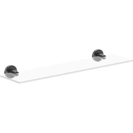 Mexen Ovio hängendes Glasregal, gebürstetes Gun Gray - 70A19561-66