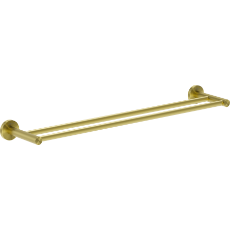 Mexen Ovio doppelter Handtuchhalter, gebürstetes Gold - 70A19547-55