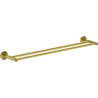 Mexen Ovio doppelter Handtuchhalter, gebürstetes Gold - 70A19547-55