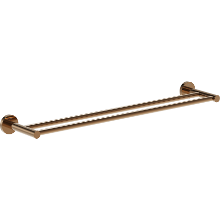 Mexen Ovio doppelter Handtuchhalter, Roségold - 70A19547-60