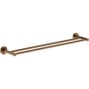 Mexen Ovio doppelter Handtuchhalter, Roségold - 70A19547-60